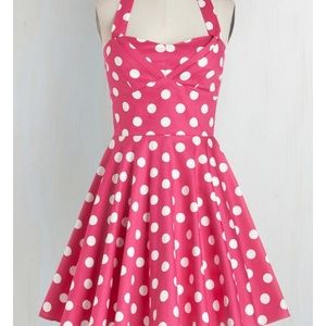 Pink Polka Dot Dress
